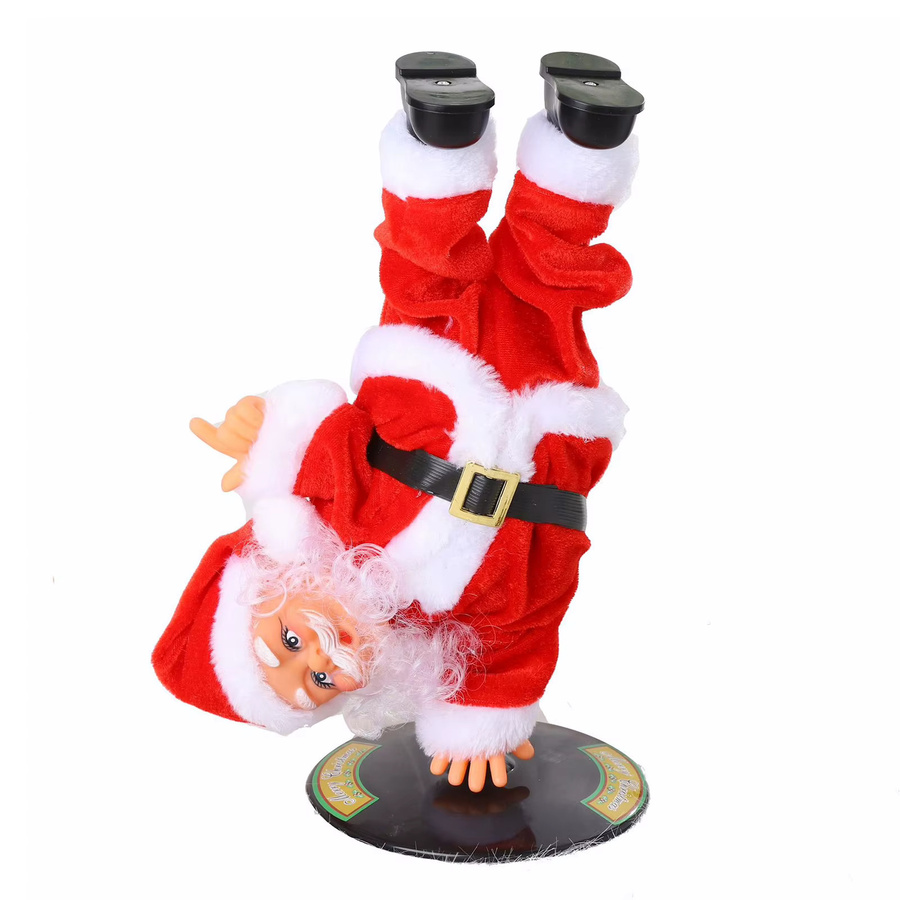 Aihogard Weihnachtsmann-Plüschtier, tanzender Weihnachtsmann, batteriebetrieben - Bild 5