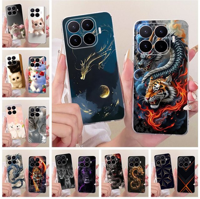 Schutzhülle für Xiaomi 17T Pro 5G mit Drachen-Tiger-Cartoon-Design aus weichem Silikon, Multicolor - Bild 1