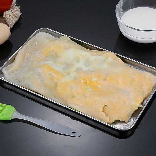 Nengren Serviertablett aus Edelstahl in Silber für Buffet und Präsentation - Bild 4