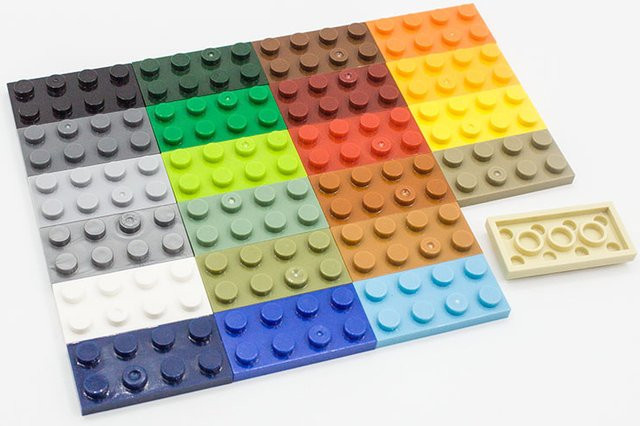JIAJIALE DIY Blöcke Bausteine, 120-teiliges Set, Bunt / Mehrfarbig, Weiß - Bild 1