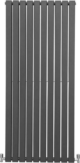 Monstershop Paneelheizkörper aus Stahl in Anthrazit Grau, Breite: 160 cm, Höhe: 56 cm - Bild 1