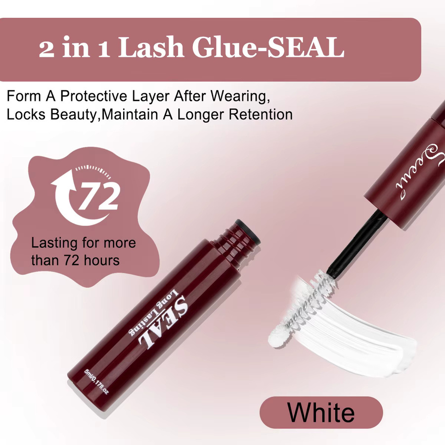 SEEUI Wimpernkleber und -versiegelung, Black, 5ml+5ml - Bild 4