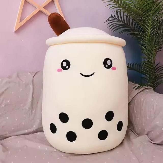Yiran toy Kawaii Fruchtgetränk Erdbeermilch Tee Plüschtier, Rosa, ab 3 Jahren - Bild 1