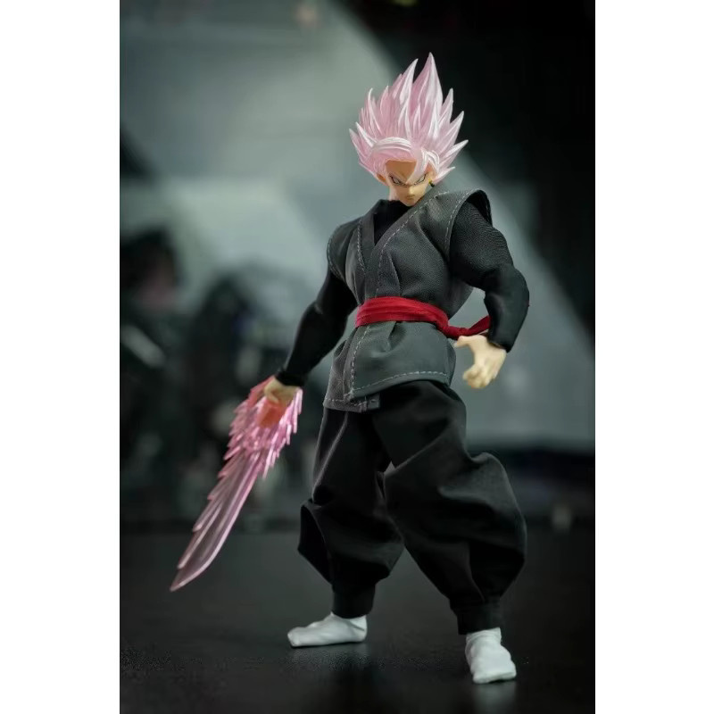 DL Custom Goku Black Kopfset für SHF Dragon Ball Z, Zamasu Rose Gesichts-/Haar-Ersatz-Zubehör, Zubehör - Bild 4
