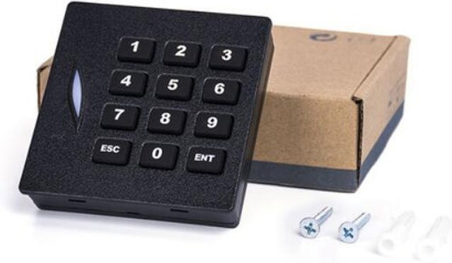 LUCKING DOOR RFID-Tastatur-Kartenleser in Schwarz, wasserdichter Zugangskontrollkartenleser mit 125 kHz, ID-Karte und Wiegand 26/34, Modelle KR102E/KR102M - Bild 1