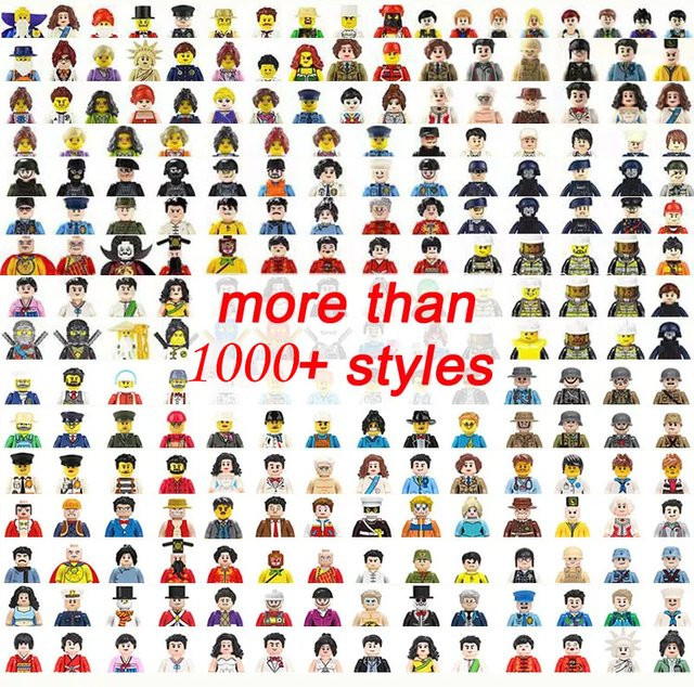 Hot Toys Stadtfiguren, Bausteine, 1000 Teile - Bild 1