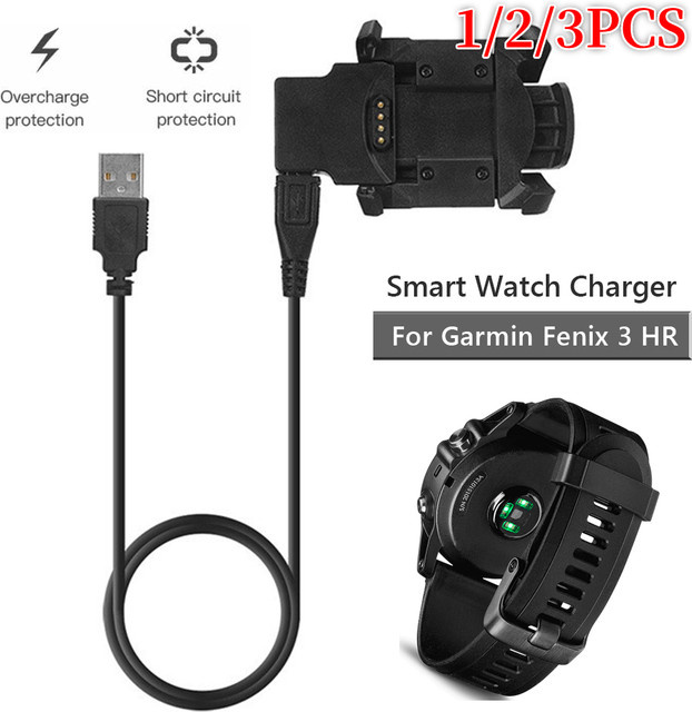 Smartwatch Ladegerät Dock für Fenix 3 und Fenix 3 HR, 5V 700mA Clip Lade Station, Schwarz - Bild 1