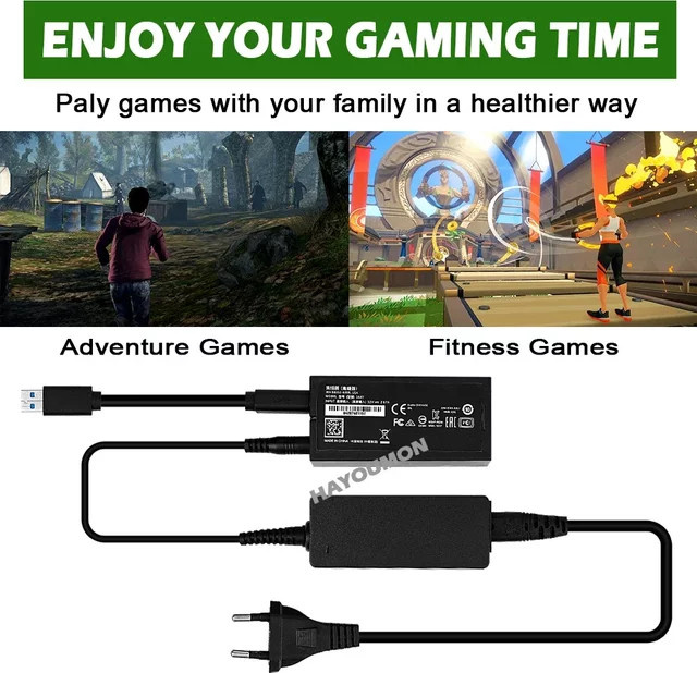 Microsoft Kinect Adapter für Xbox One, Xbox One S und Xbox One X, USB-Netzteil in Schwarz - Bild 1
