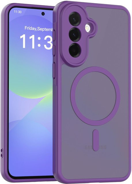 Stoßfeste Samsung Galaxy Handyhülle mit MagSafe-Magnet und Kameraschutz in Purple für S26 S25 Edge S24 Ultra Plus FE - Bild 1