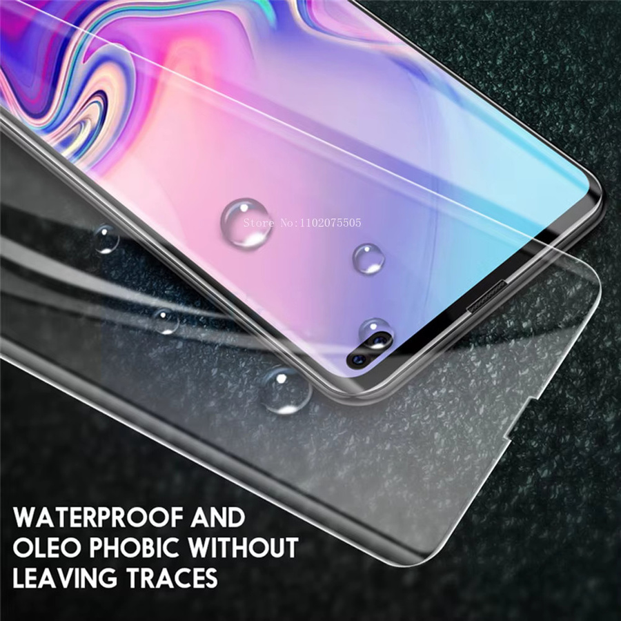 Displayschutzglas aus gehärtetem Glas für Samsung Galaxy S7, S8, S9, S10 und S10e, transparent mit Rand-Schutzfolie und voller Abdeckung - Bild 4