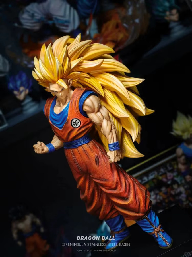 Bandai Dragon Ball SSJ3 Goku Actionfiguren, 54 cm, Kunststoff - Bild 7