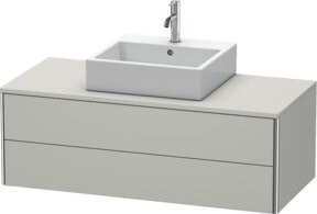 Duravit Waschtischunterschrank XSquare, Farbe: Weiß, wandhängend, 2 Schubladen, B: 120 cm, T: 54,8 cm, H: 40 cm - Bild 1
