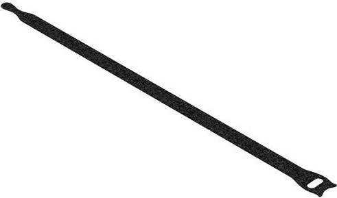 Hebotec Klettkabelbinder FRT Schwarz, 10 Stück, Länge: 33 cm, Breite: 1,3 cm - Bild 1