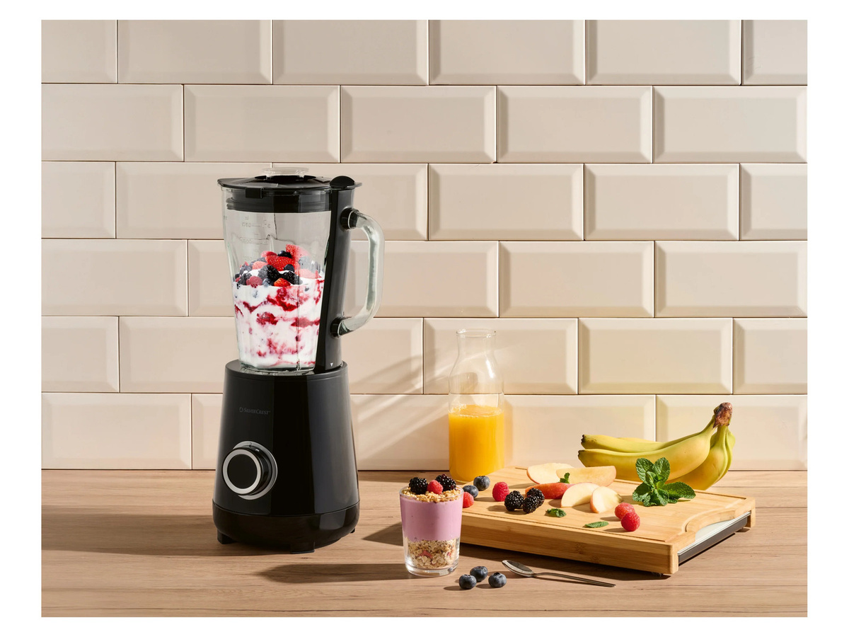 SILVERCREST® Standmixer Schwarz mit Glasbehälter und Edelstahlklingen, 600 W - Bild 2