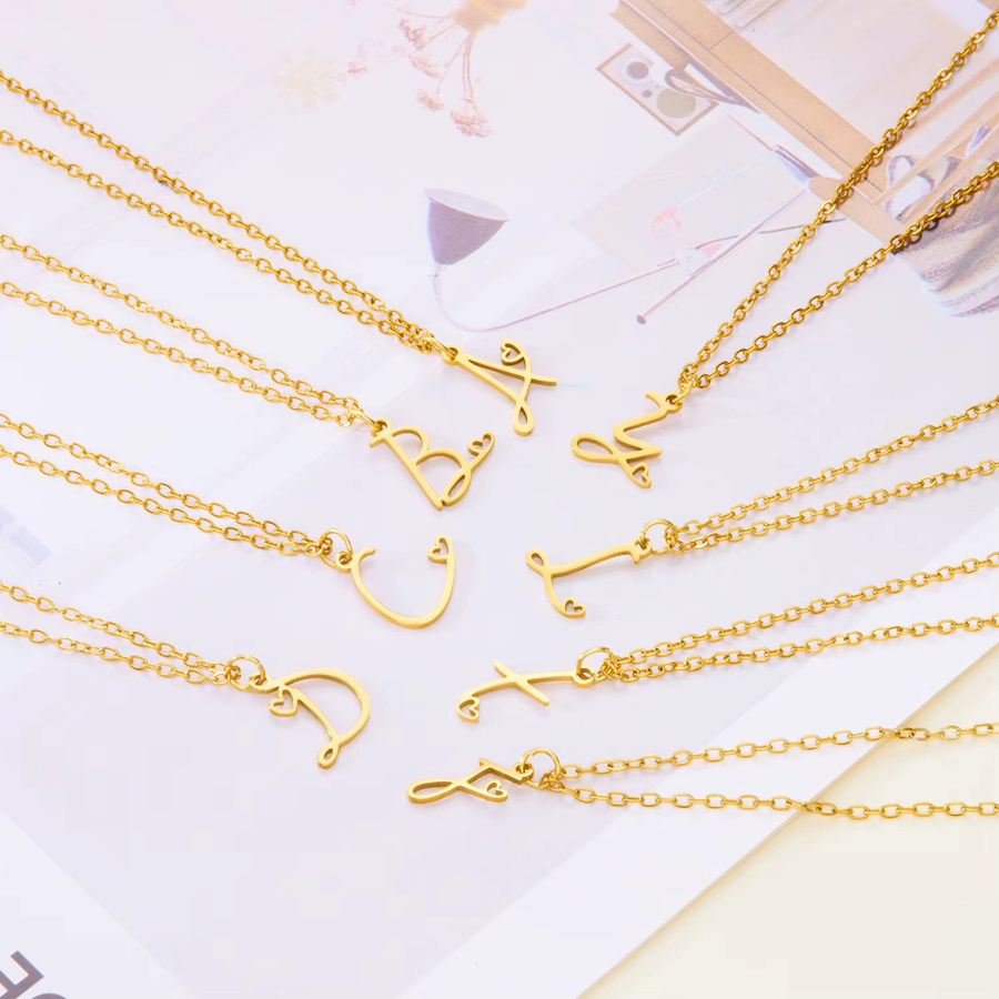 Rinhoo Halskette mit Anhänger, Edelstahl, Gold, Damen - Bild 2