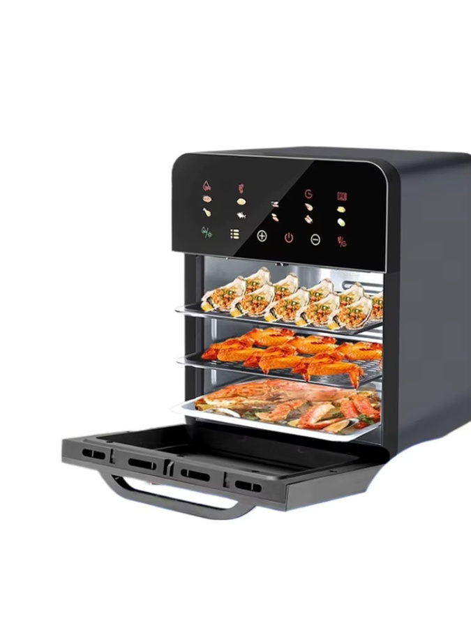 PWS 3-in-1 Heißluftfritteuse mit Dampfgarer und Mikrowellenfunktion, Schwarz - Bild 5