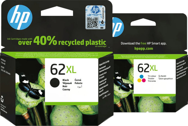 HP 62XL Multipack Tintenpatronen für Inkjet-Drucker, Mehrfarbig - Bild 1