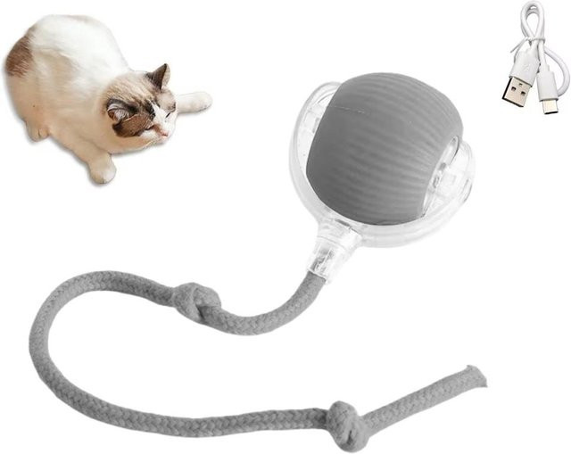 Interaktives Katzenball-Spielzeug, automatischer rollender Ball, gray - Bild 1