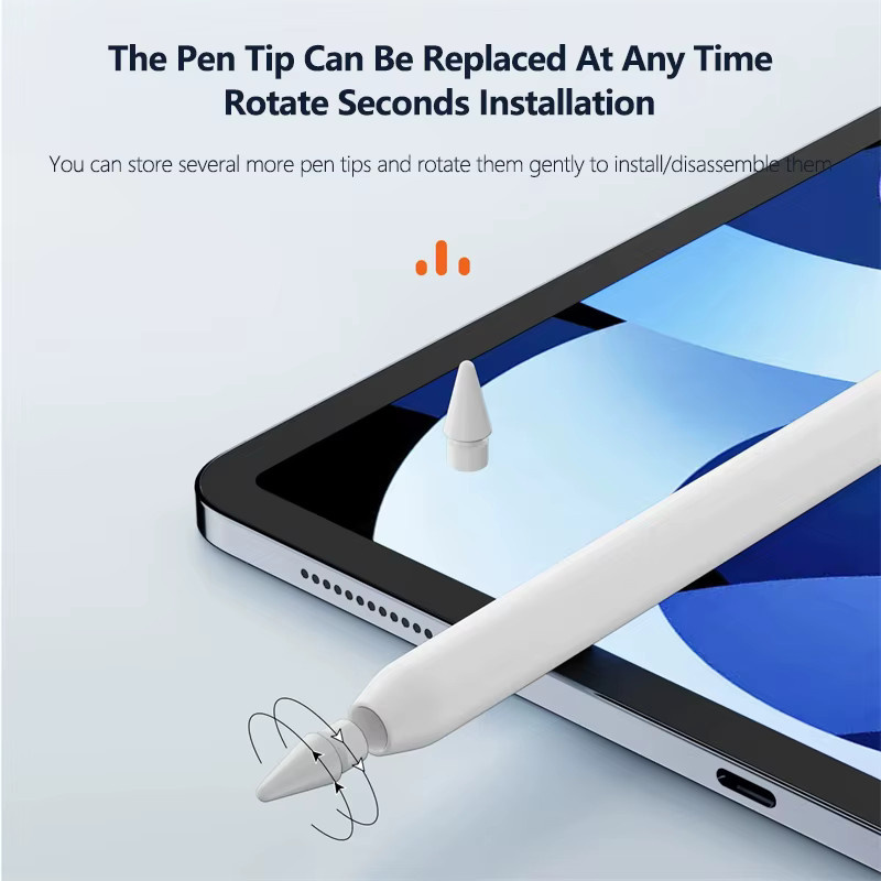Apple Ersatz-Bleistiftspitzen für Apple Pencil 1. und 2. Generation, 20 Stück, Weiß - Bild 2