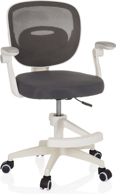 hjh OFFICE Kinderdrehstuhl KIDDY SMART aus Stoff und Netzstoff mit abklappbaren Armlehnen - Bild 1