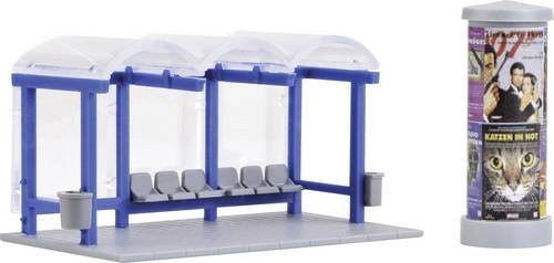 Kibri 38142 H0 Deko-Set Bushaltestelle - Bild 1