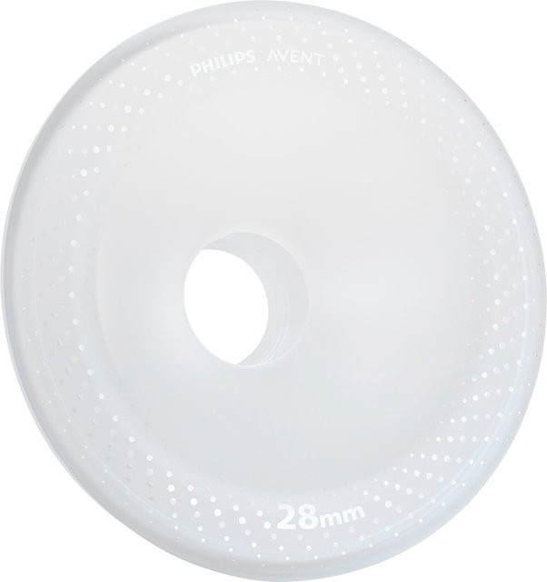 Philips Avent Brustkissen und Einsätze SCF552/11 aus Silikon in Transparent und Weiß, Durchmesser: 26 mm und 28 mm - Bild 1