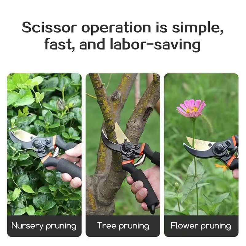 Aleekit Gartenschere als manueller Pflanzenschneider in Schwarz - Bild 2