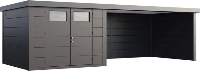 Telluria Gerätehaus Classico in Silberfarben, B/H/T: 812 x 219 x 318 cm - Bild 1