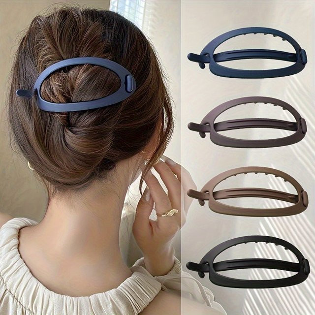 Haarspange Ellipsen-Design, 2 Stück, Damen - Bild 1