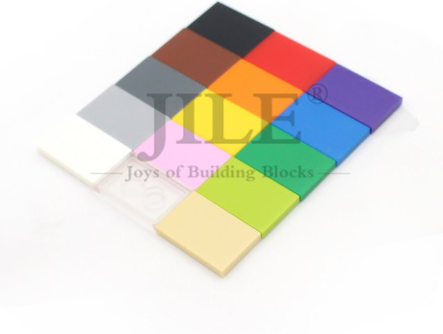 jile Moc Fliesen 2x3 Tablet, Baustein Ziegel Teile, 50-teiliges Set - Bild 1