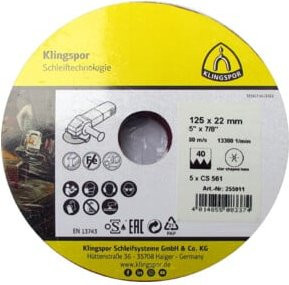 Klingspor Universal Fiberscheibe Gelb Durchmesser: 115 mm - Bild 1