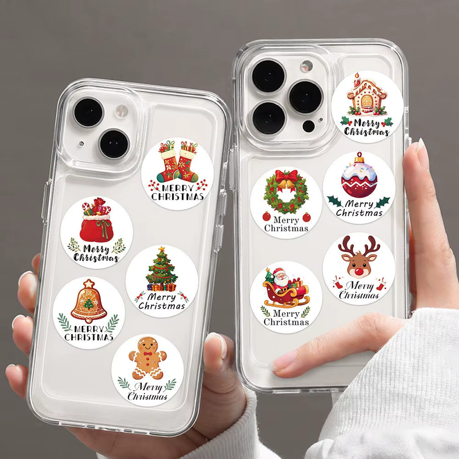 500 Weihnachts-Siegelaufkleber von Anime Worlds Store in Multicolour für deine DIY-Projekte - Bild 4