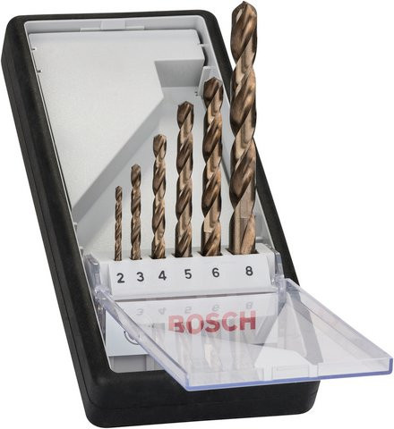 Bosch Metallbohrer-Set Robust Line HSS-Co aus Edelstahl, 6-teilig, Schwarz/Grau - Bild 3