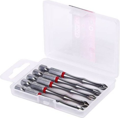 KS Tools Kreuzschlitz-Bit Phillips PH 2, Antrieb 1/4 Zoll (6,3 mm), Silber - Bild 1