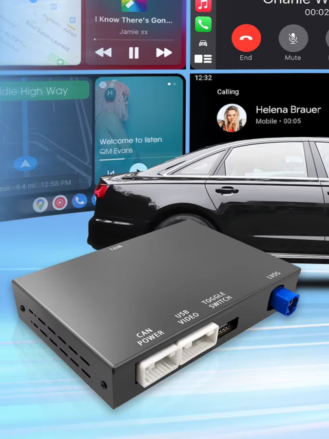 ANYFAR OEM Bildschirm-Upgrade-Decoder-Box für Audi A1 Q3 2012-2018 mit CarPlay und Android Auto für 6,5 Zoll und 7 Zoll MMI 3G High-End-Modelle, Schwarz - Bild 6