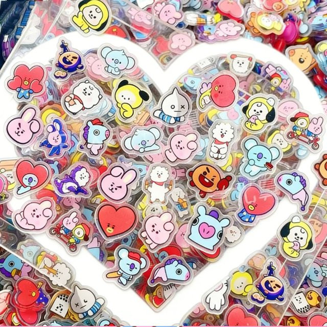 LINE FRIENDS BT21 Acrylplatten, 40-teiliges Set, Zubehör - Bild 1