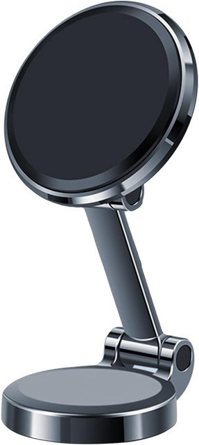 Tianqifu Magnetische Handyhalterung für das Auto mit 10 starken Magneten, faltbar und 360 Grad drehbar, Schwarz - Bild 1