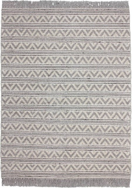 Kayoom Kurzflorteppich Natura 410 Silber B: 200 cm, L: 290 cm, Höhe: 20 mm - Bild 1