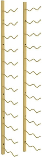 vidaXL Wand-Weinregal aus Eisen in Gold für 24 Flaschen, modernes Design, B/T/H: 116 x 22,5 x 22,5 cm - Bild 1