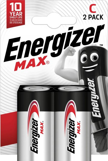 Energizer Alkaline Batterie Max C in Silber, 2 Stück - Bild 1