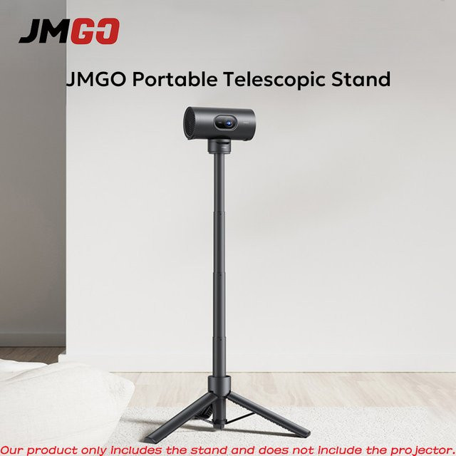 JMGO Tragbarer Teleskop-Projektorständer Beam-Stativ in Schwarz mit verstellbarer Höhe und Winkel für JMGO N1S 4K Nano2 P5 P5X - Bild 1