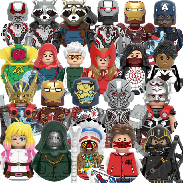 Beast Kingdom Marvel Iron Man Thor Vision, Mini-Bausteine - Bild 1
