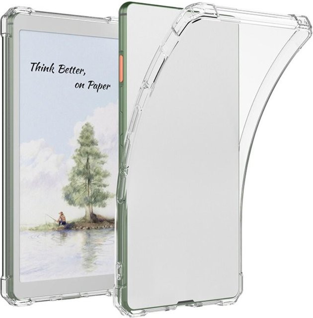 Viwoods Anti-Fall-Schutzhülle für 6,13-Zoll E-Reader AiPaper und Reader C aus stoßfestem TPU in Transparent - Bild 1