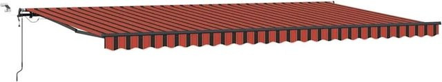 vidaXL Markisenstoff aus Polyester in Orange und Braun, Breite: 600 cm, Tiefe: 300 cm - Bild 1