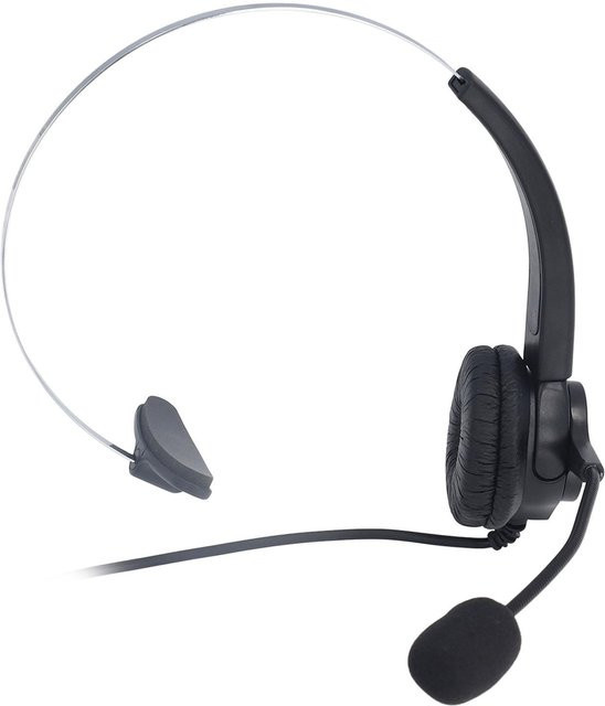DIYelecs USB-C Headset mit Geräuschunterdrückung und einstellbarer Lautstärke in Schwarz - Bild 1