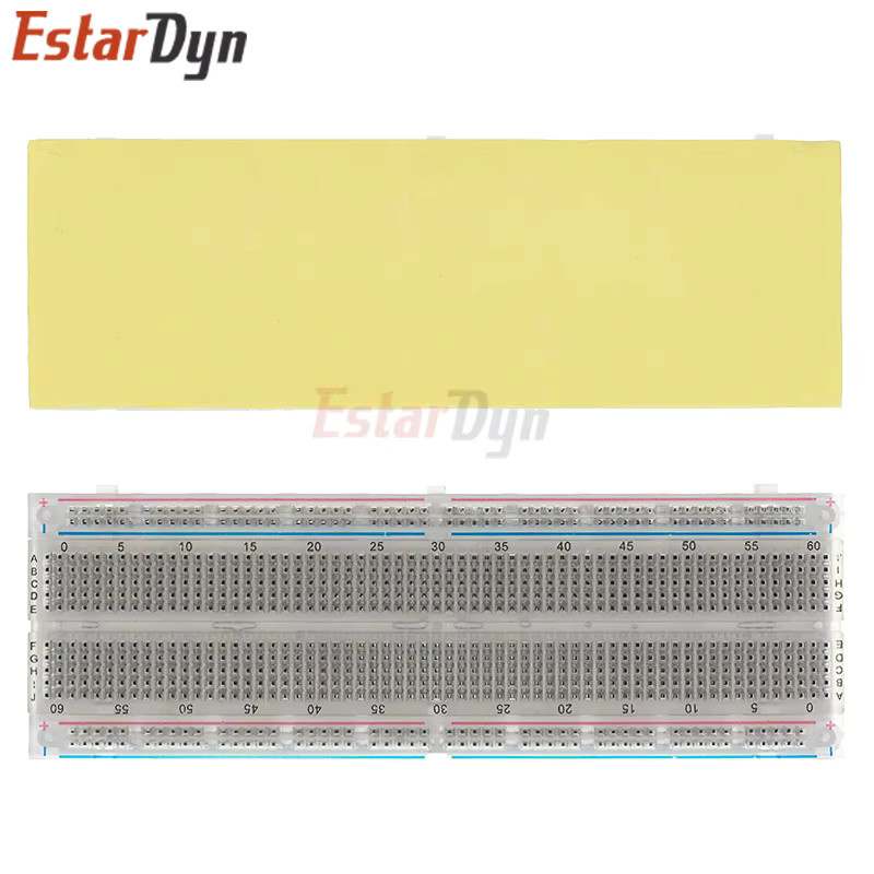 Estardyn MB-102 Lötfreie PCB-Testplatine Steckbrett mit 400 Löchern in Weiß - Bild 2