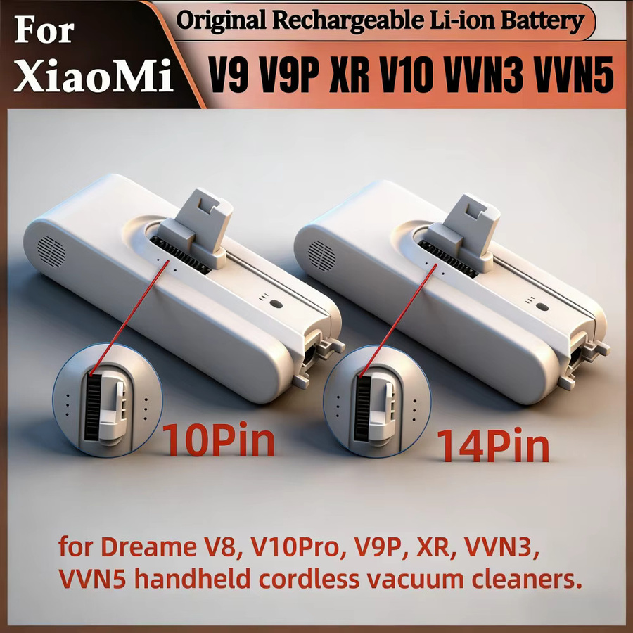 Dreame Ersatzakku 5000mAh Li-Ionen für Handstaubsauger V8 V10Pro V9P XR VVN3 VVN5 in Weiß - Bild 4