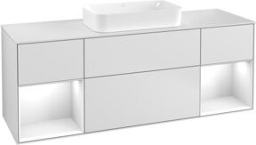 Villeroy & Boch Waschtischunterschrank Finion mit Abdeckplatte in Weiß, B/T: 160 x 50,1 cm - Bild 1