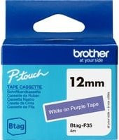 Brother Schriftband Btag-F35 in Lila und Weiß für P-Touch N10, N20 und N25BT - Bild 1