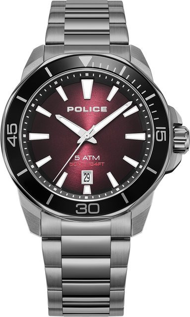 Police Herrenuhr Thornton, Quarz, Edelstahl, 43 mm, 5 ATM - Bild 1